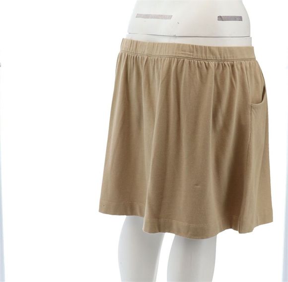 Lands' End Women's Knit Gathered Skort Khaki 20 NEW 403723 - Picture 6 of 8